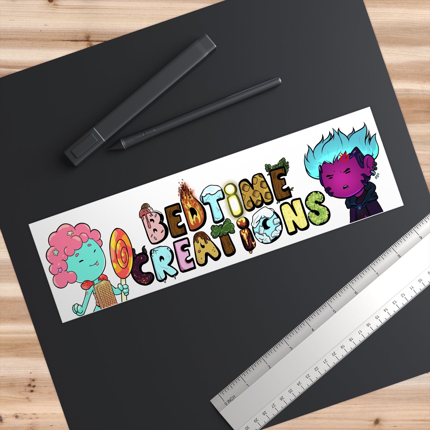 Bedtime Creations' Logo Bumper Sticker — Colorful Sticker for Kids, Cars & Laptops