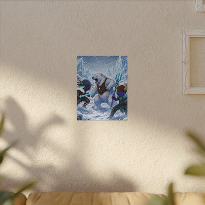 Bedtime Creations Canvas Wall Art — Frostmen vs. Polar Bear
