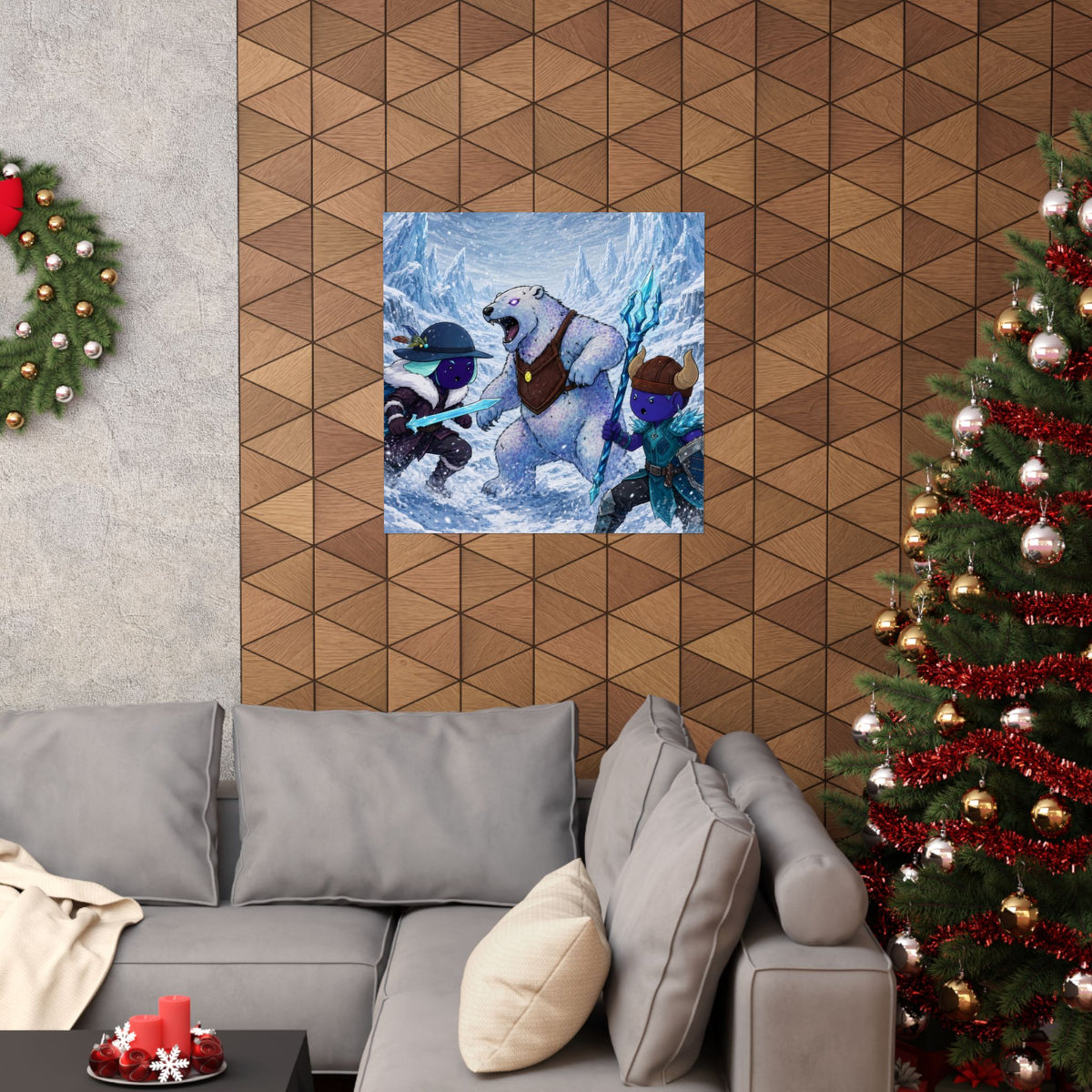 Bedtime Creations Poster — Frostmen vs. Polar Bear