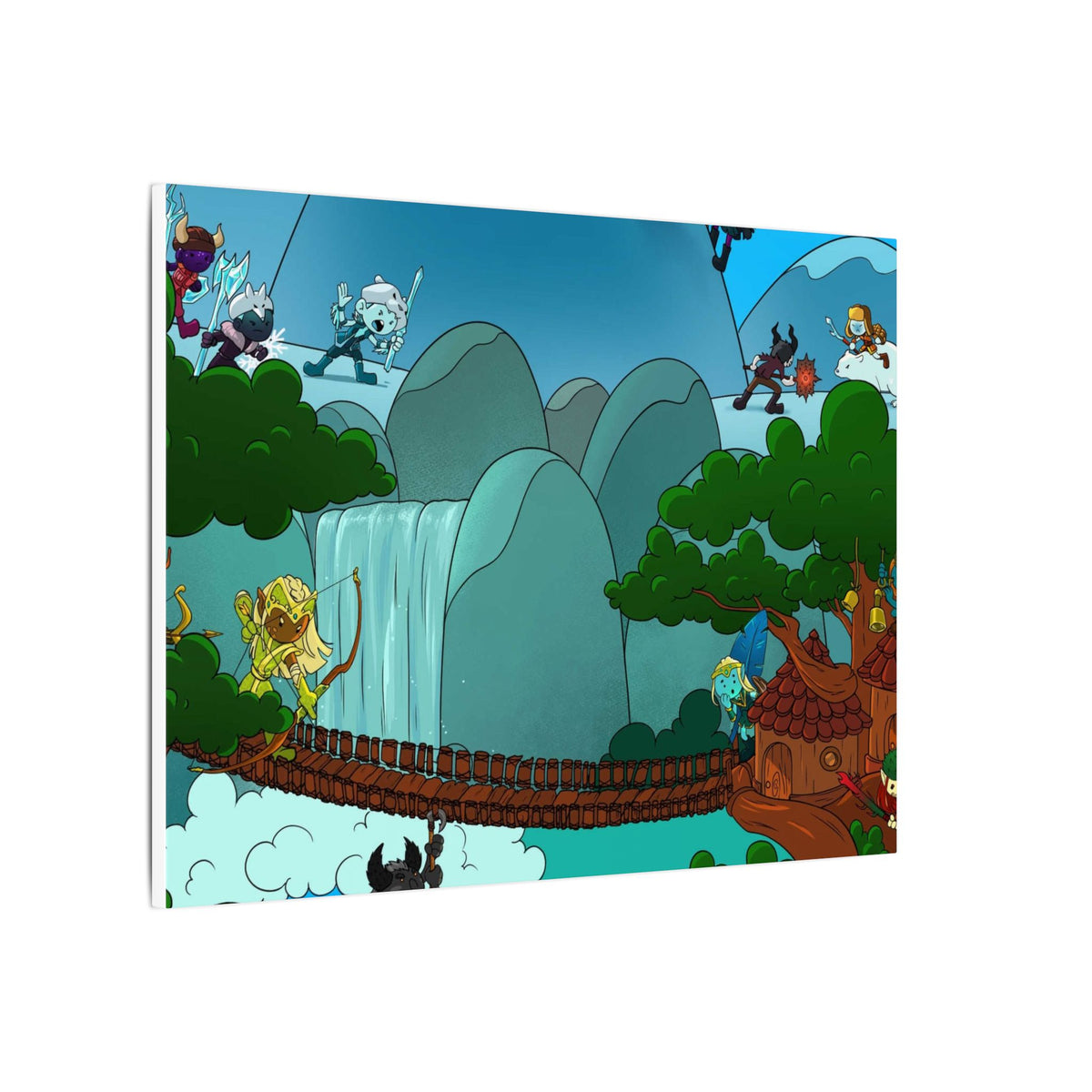 Bedtime Creations Canvas Wall Art — Woodlanders Valley