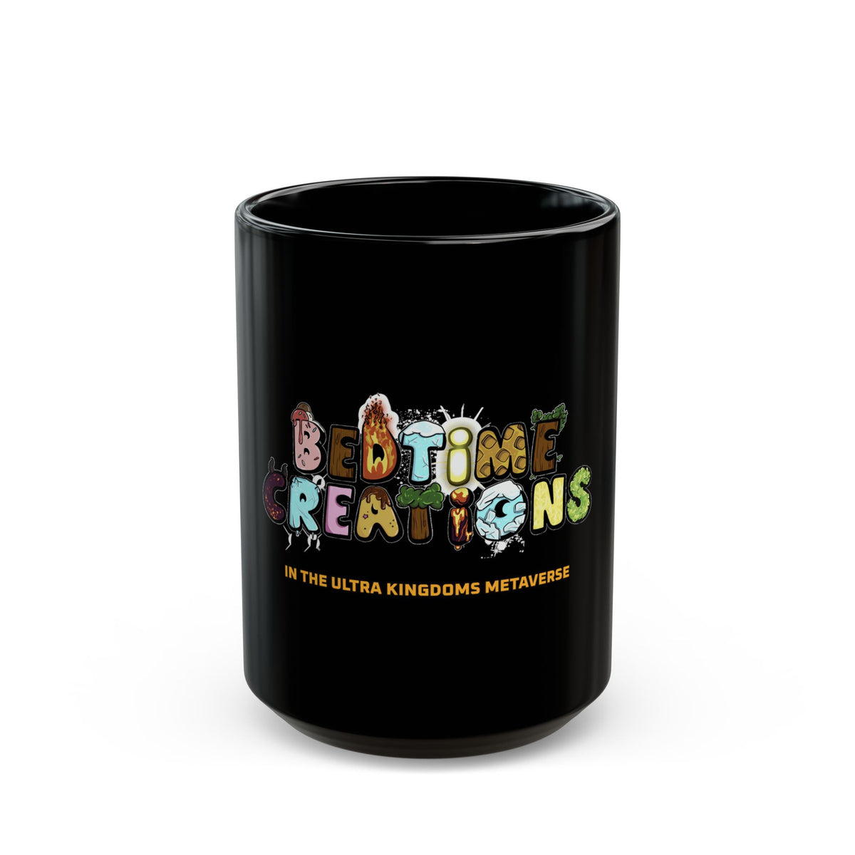 Bedtime Creations x Ultra Kingdoms Black Mug