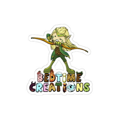 Woodlander Archer Vinyl Sticker — 'Bedtime Creations' Kiss-Cut Sticker