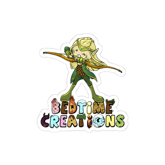 Woodlander Archer Vinyl Sticker — 'Bedtime Creations' Kiss-Cut Sticker