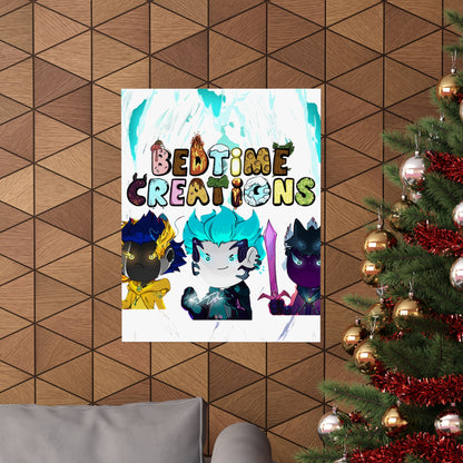 Bedtime Creations Poster — Chibi Fantasy Friends