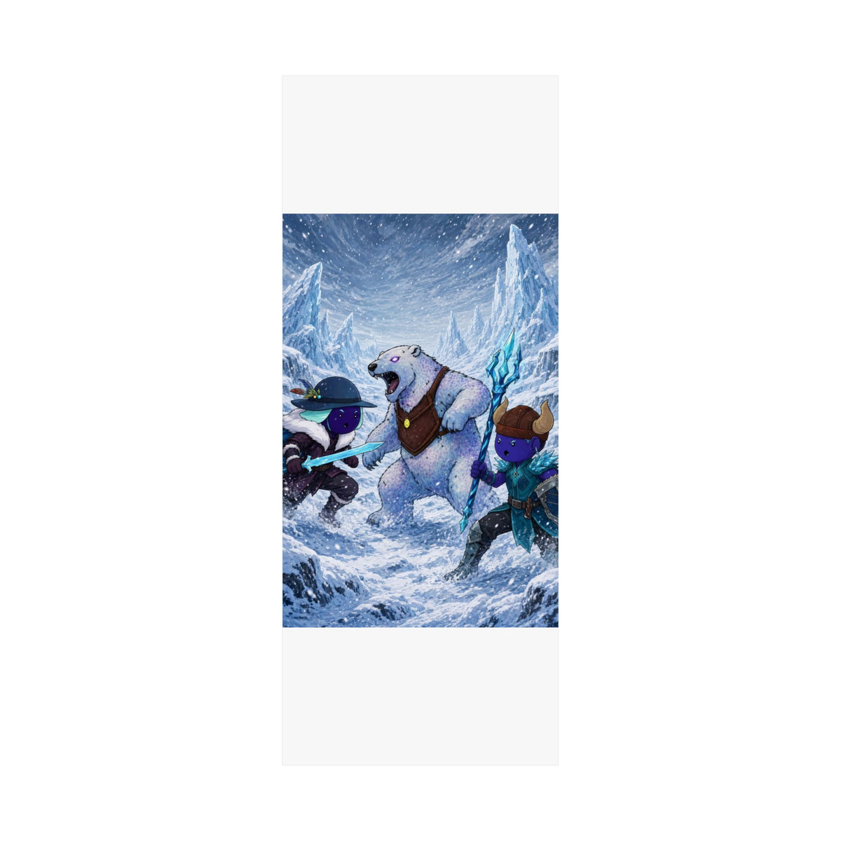 Bedtime Creations Poster — Frostmen vs. Polar Bear
