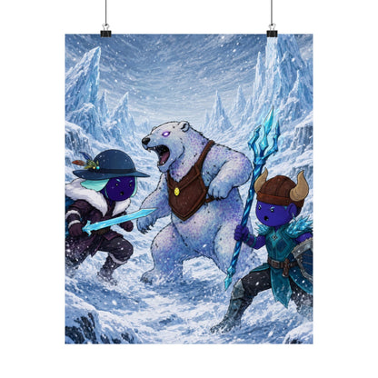 Bedtime Creations Poster — Frostmen vs. Polar Bear