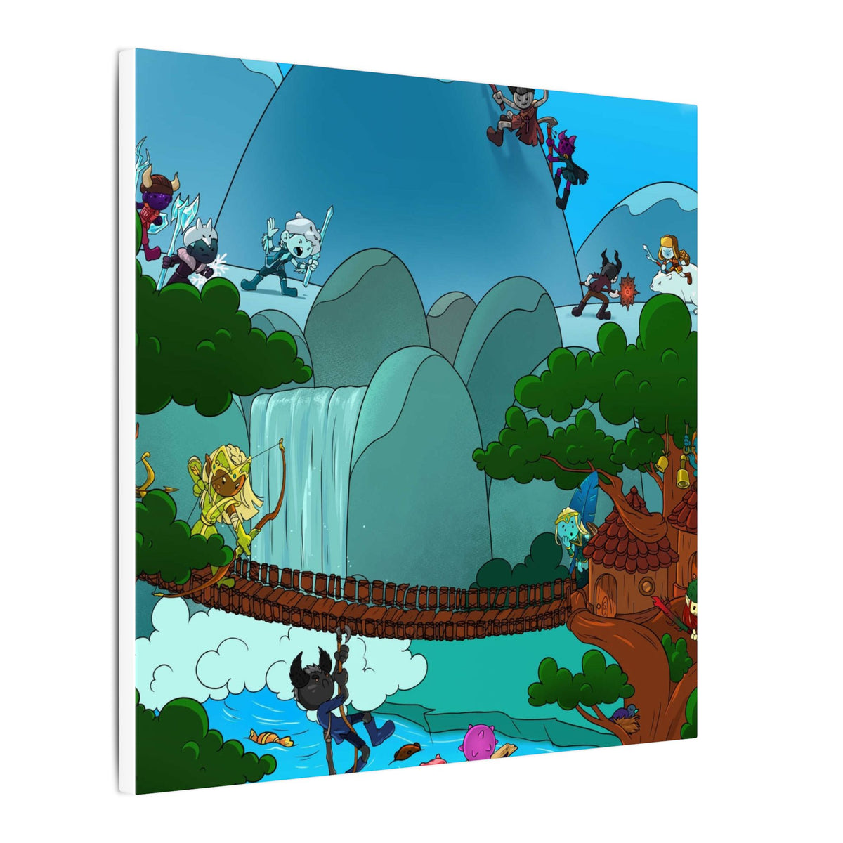 Bedtime Creations Canvas Wall Art — Woodlanders Valley