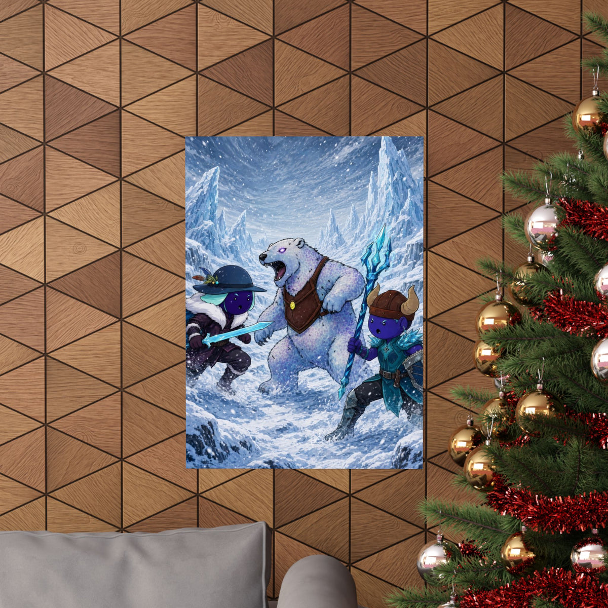 Bedtime Creations Poster — Frostmen vs. Polar Bear