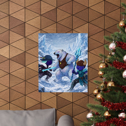 Bedtime Creations Poster — Frostmen vs. Polar Bear