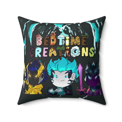 Bedtime Creations Throw Pillow — Chibi Fantasy Friends