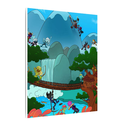 Bedtime Creations Canvas Wall Art — Woodlanders Valley