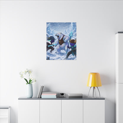 Bedtime Creations Canvas Wall Art — Frostmen vs. Polar Bear