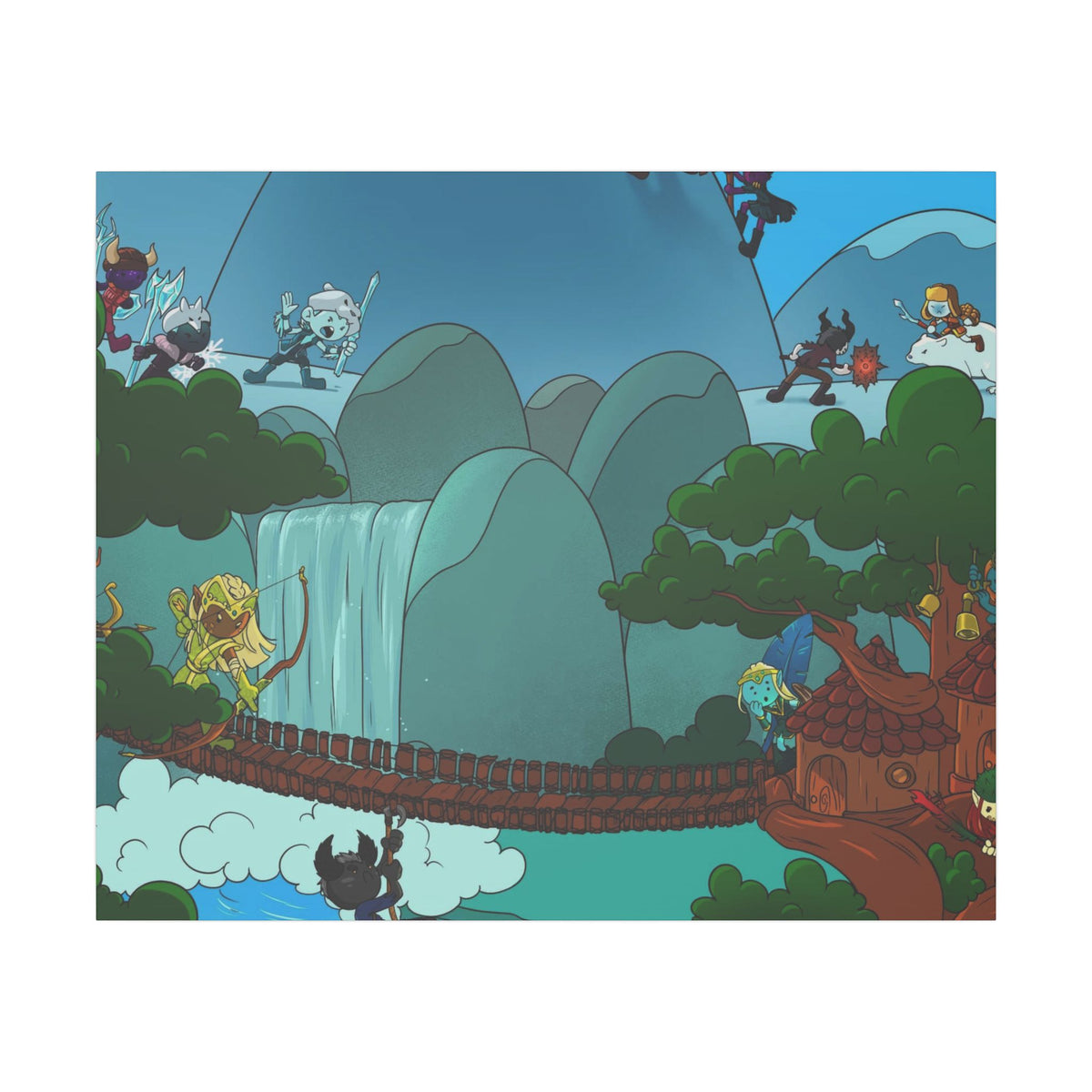 Bedtime Creations Canvas Wall Art — Woodlanders Valley