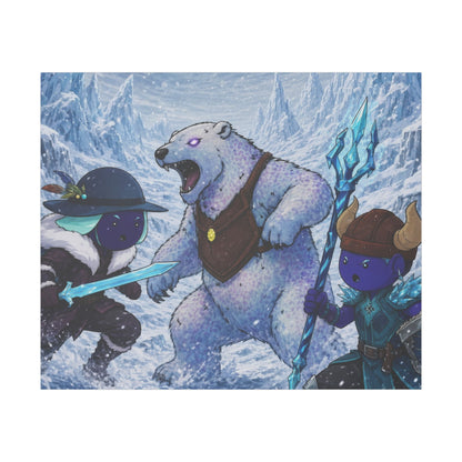 Bedtime Creations Canvas Wall Art — Frostmen vs. Polar Bear