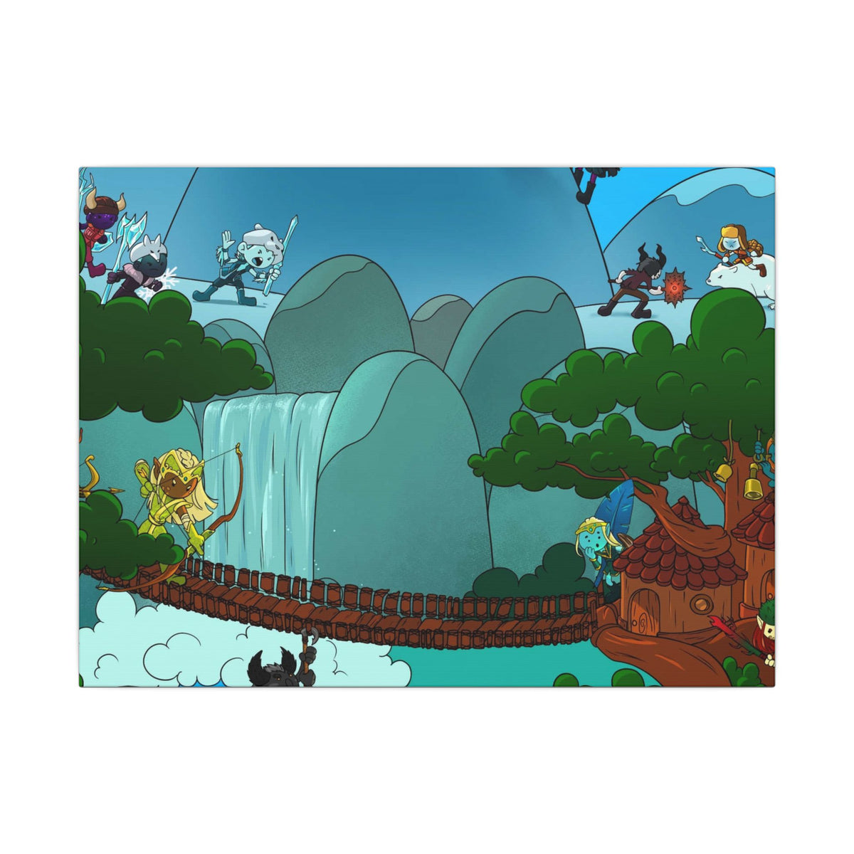 Bedtime Creations Canvas Wall Art — Woodlanders Valley