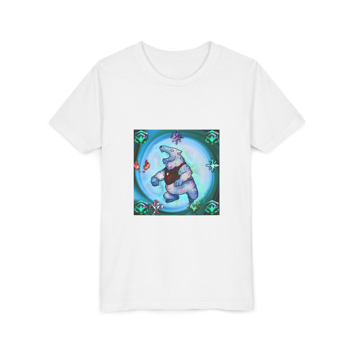Bedtime Creations Youth Tee — Crystal Polar Bear