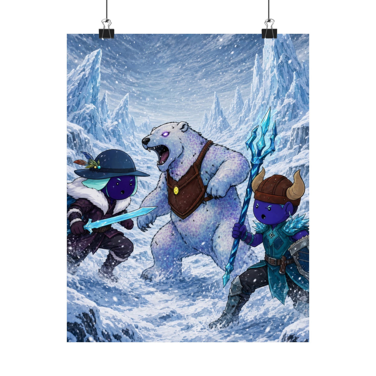 Bedtime Creations Poster — Frostmen vs. Polar Bear