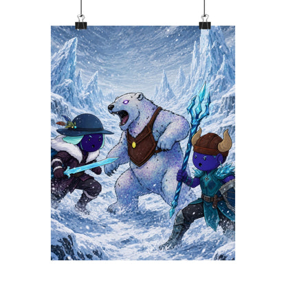Bedtime Creations Poster — Frostmen vs. Polar Bear