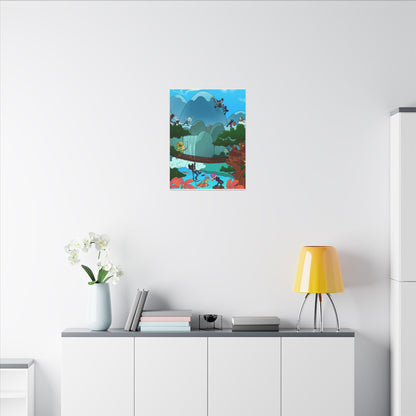 Bedtime Creations Canvas Wall Art — Woodlanders Valley