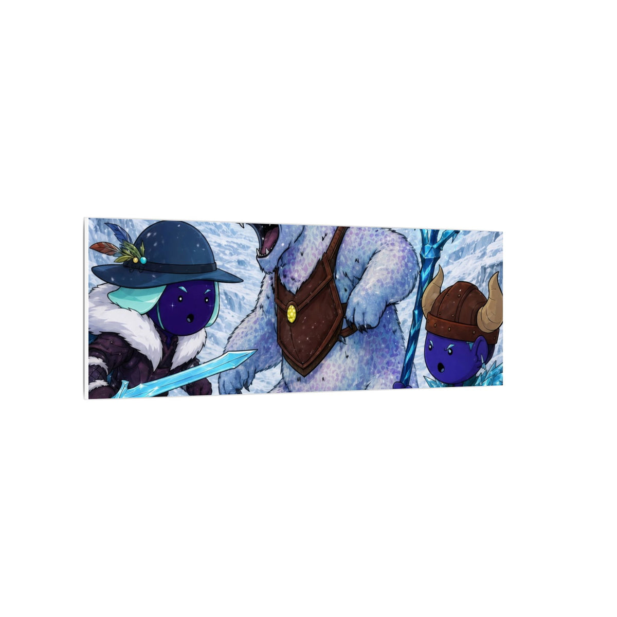 Bedtime Creations Canvas Wall Art — Frostmen vs. Polar Bear