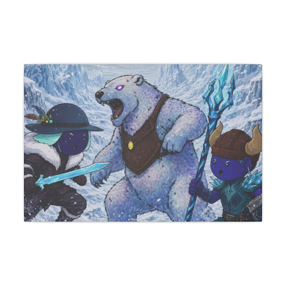 Bedtime Creations Canvas Wall Art — Frostmen vs. Polar Bear