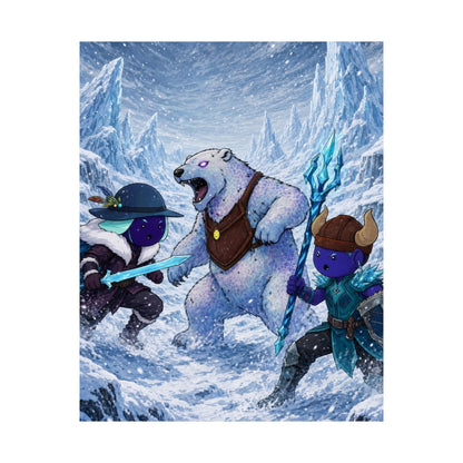 Bedtime Creations Poster — Frostmen vs. Polar Bear