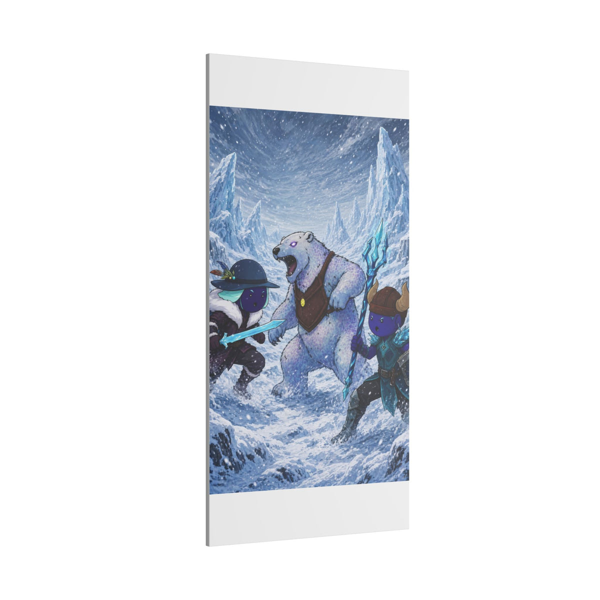 Bedtime Creations Canvas Wall Art — Frostmen vs. Polar Bear