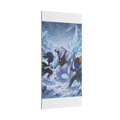Bedtime Creations Canvas Wall Art — Frostmen vs. Polar Bear