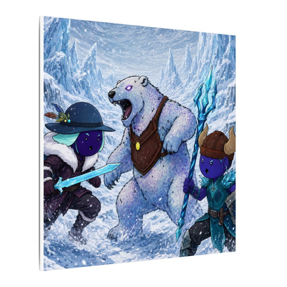 Bedtime Creations Canvas Wall Art — Frostmen vs. Polar Bear