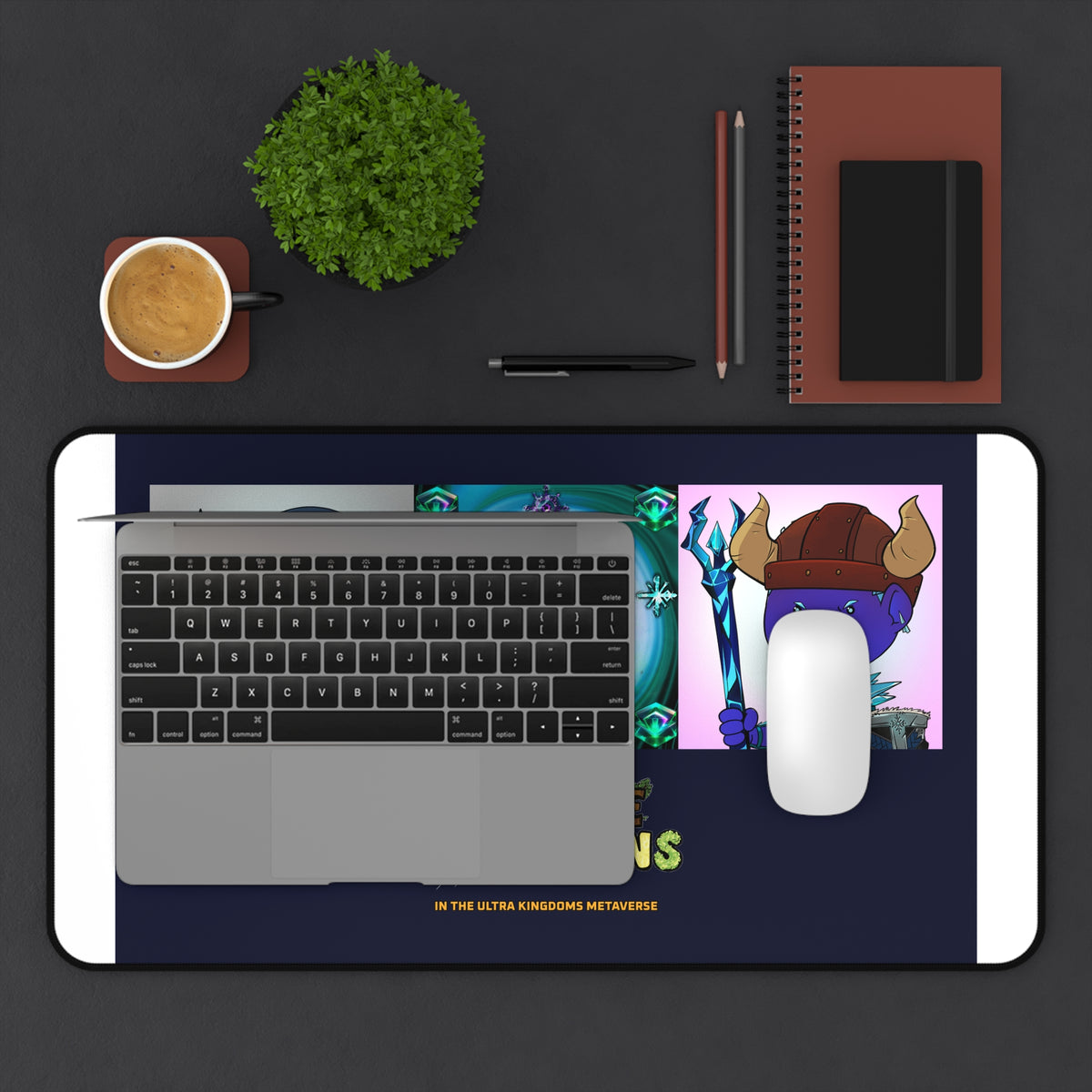 Bedtime Creations x Ultra Kingdoms Gaming Desk Mat — Frostmen & Polar Bear