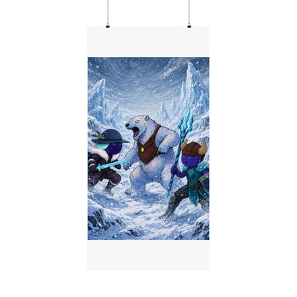 Bedtime Creations Poster — Frostmen vs. Polar Bear