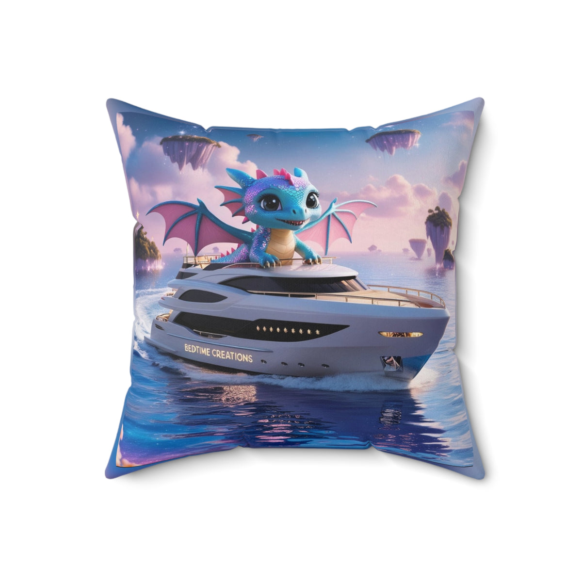 Bedtime Creations Throw Pillow — Dragon Voyage