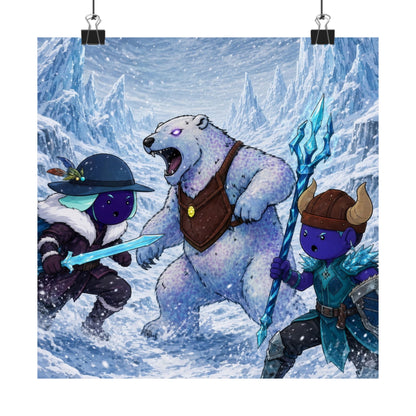 Bedtime Creations Poster — Frostmen vs. Polar Bear