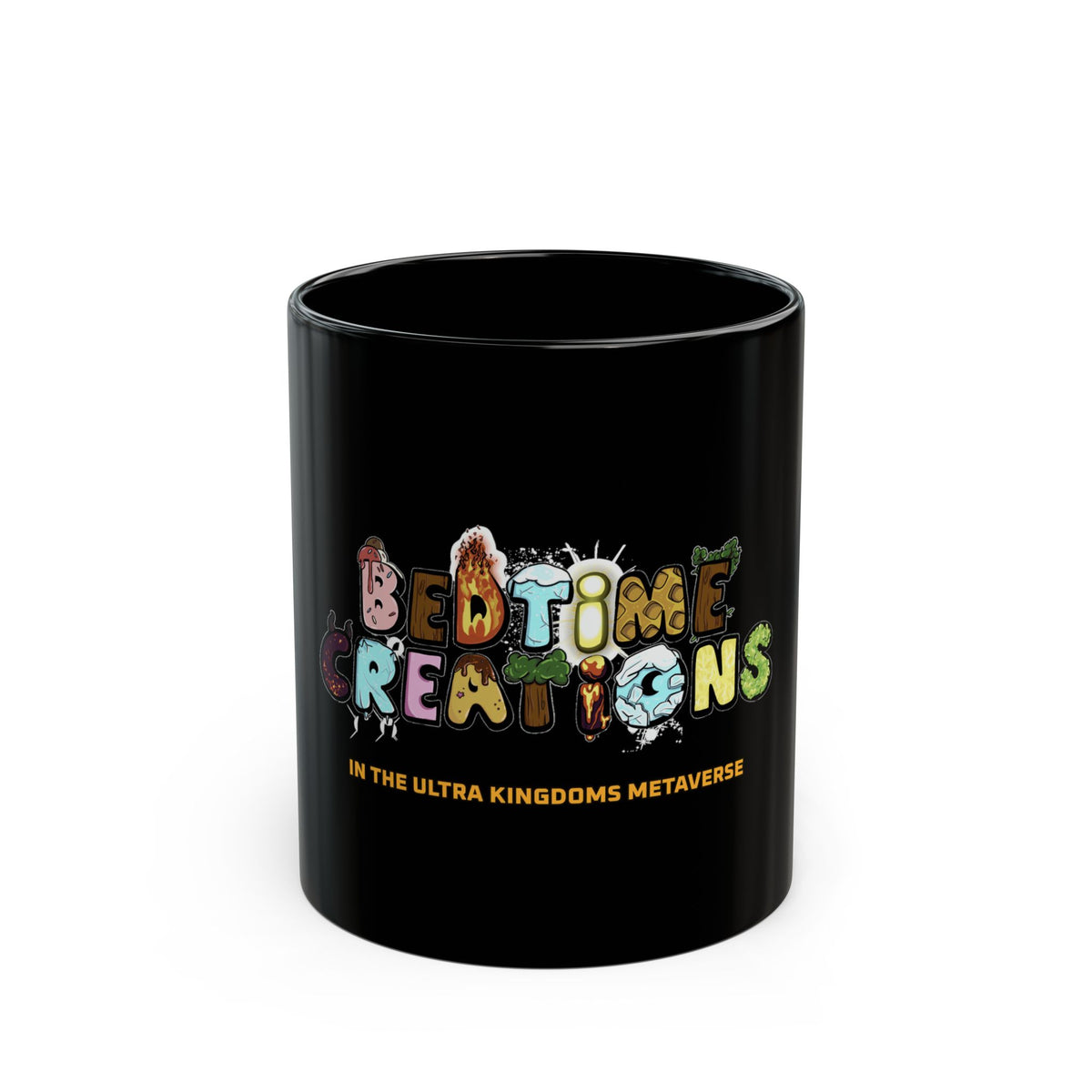 Bedtime Creations x Ultra Kingdoms Black Mug