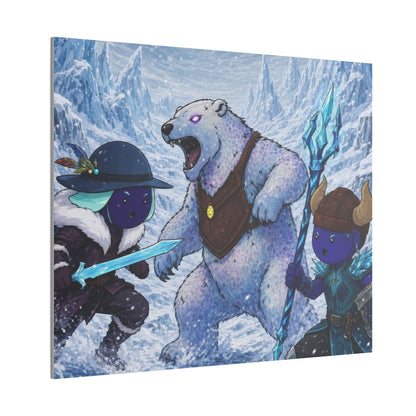 Bedtime Creations Canvas Wall Art — Frostmen vs. Polar Bear