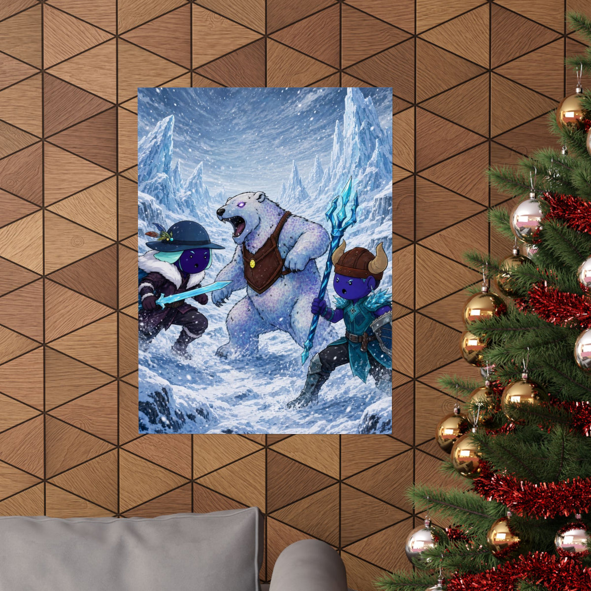 Bedtime Creations Poster — Frostmen vs. Polar Bear
