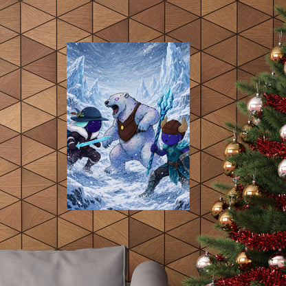 Bedtime Creations Poster — Frostmen vs. Polar Bear