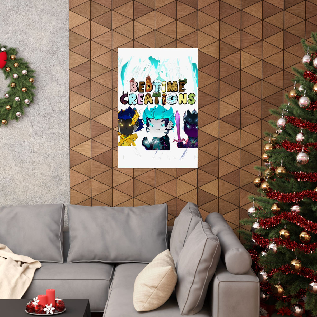 Bedtime Creations Poster — Chibi Fantasy Friends