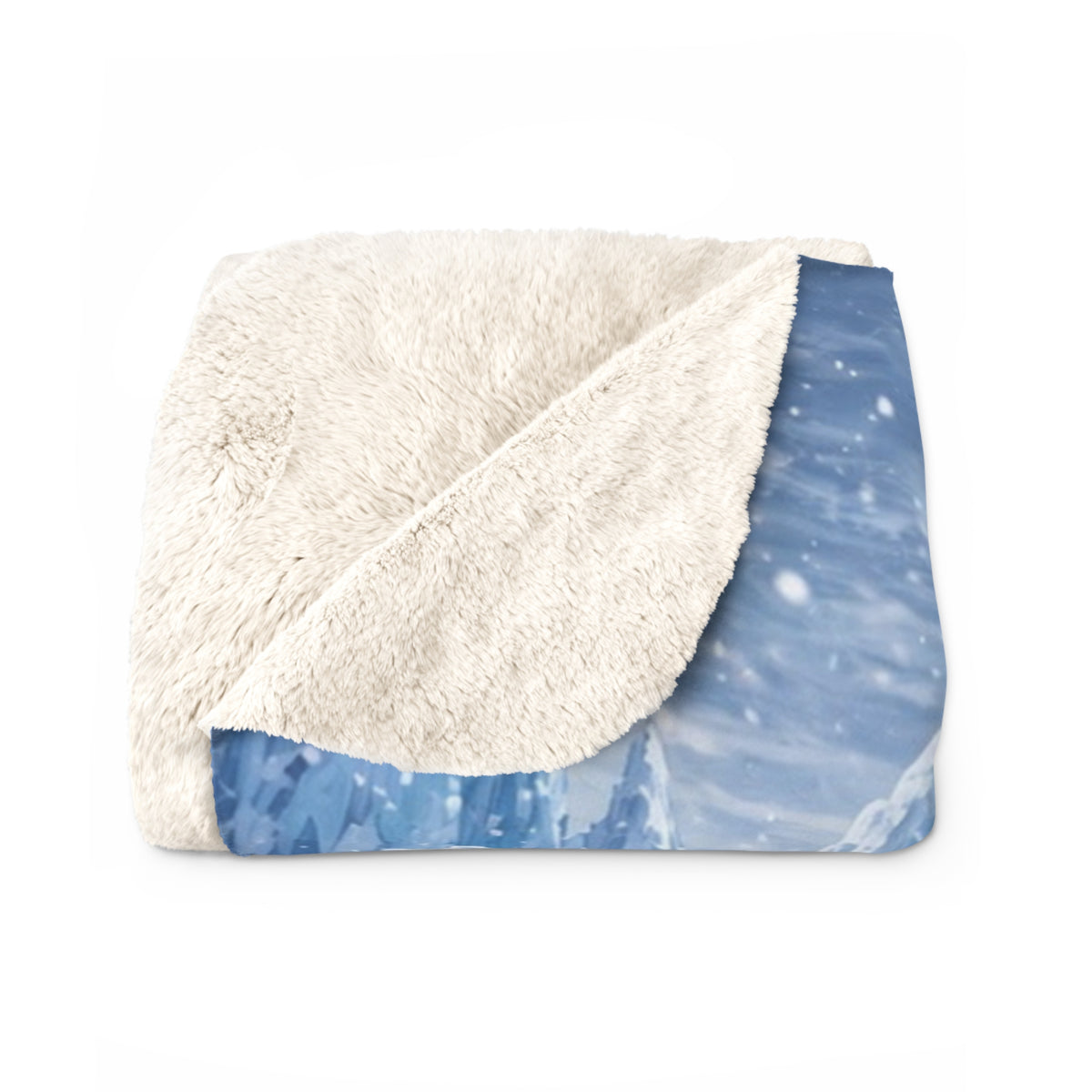 Bedtime Creations Sherpa Fleece Blanket — Frostmen vs. Polar Bear
