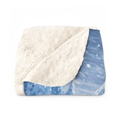 Bedtime Creations Sherpa Fleece Blanket — Frostmen vs. Polar Bear