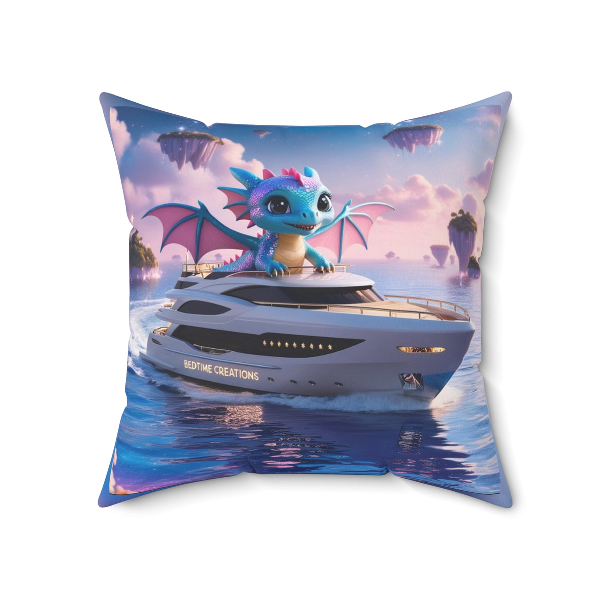 Bedtime Creations Throw Pillow — Dragon Voyage