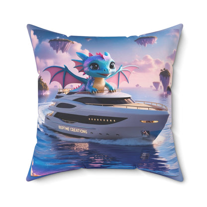 Bedtime Creations Throw Pillow — Dragon Voyage