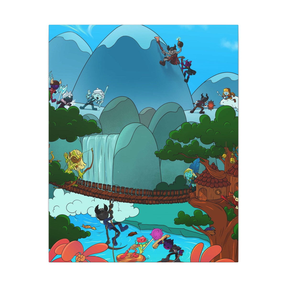 Bedtime Creations Canvas Wall Art — Woodlanders Valley