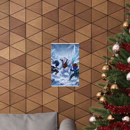 Bedtime Creations Poster — Frostmen vs. Polar Bear
