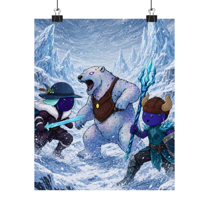 Bedtime Creations Poster — Frostmen vs. Polar Bear
