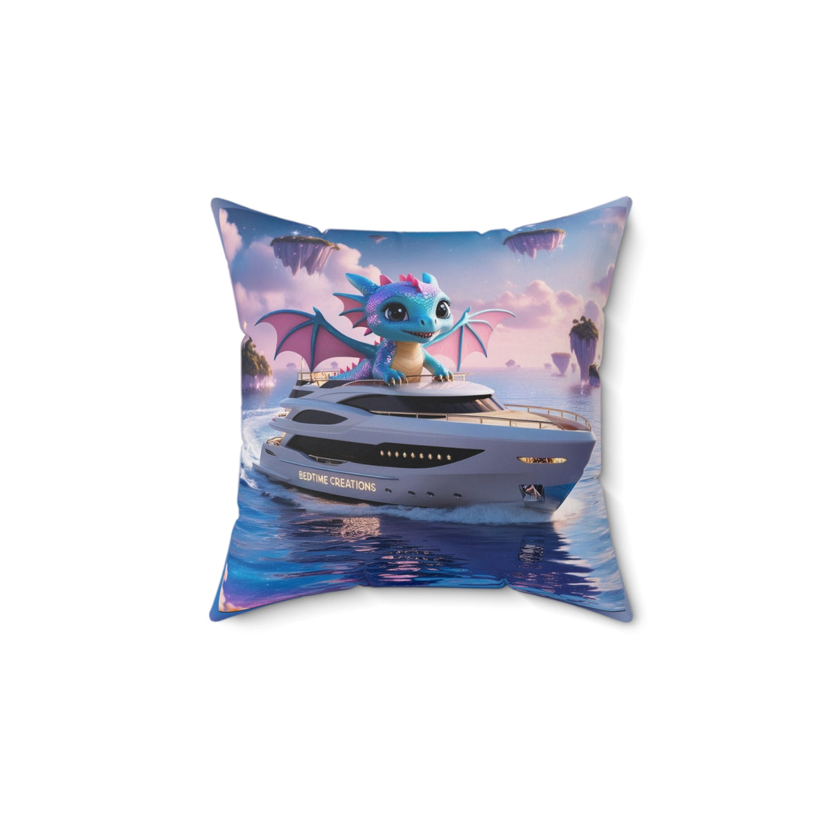 Bedtime Creations Throw Pillow — Dragon Voyage