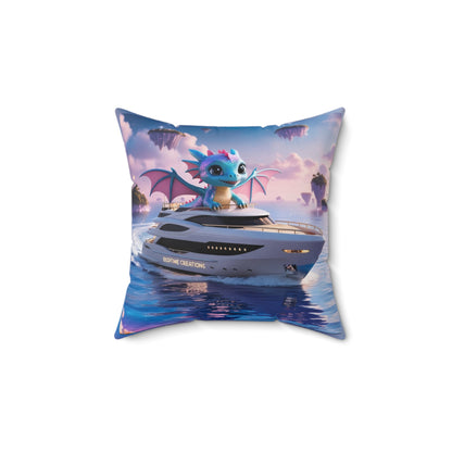 Bedtime Creations Throw Pillow — Dragon Voyage