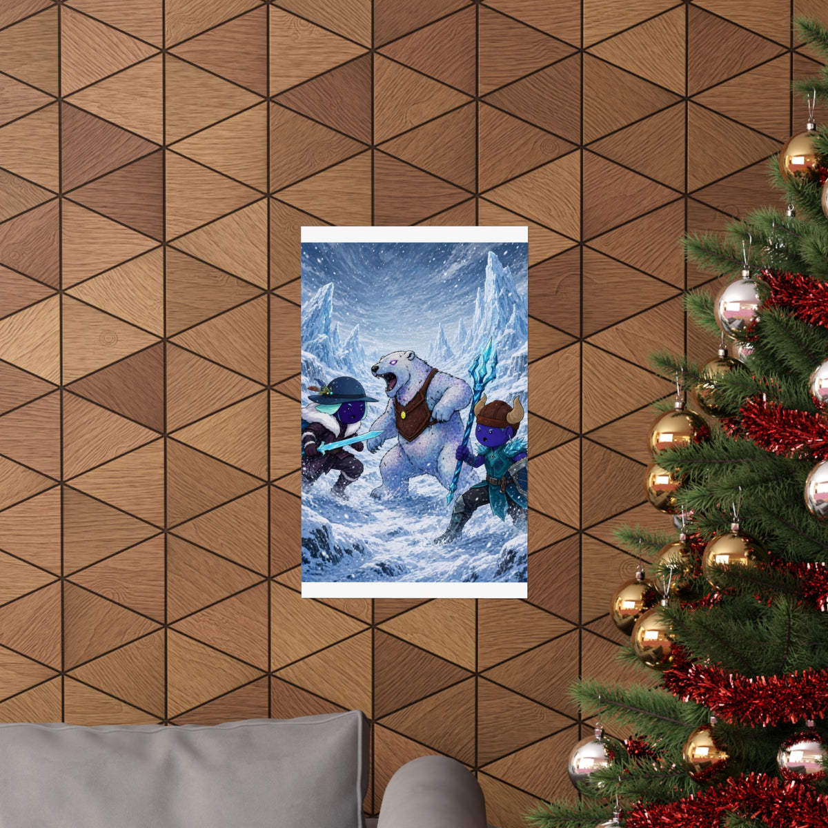 Bedtime Creations Poster — Frostmen vs. Polar Bear
