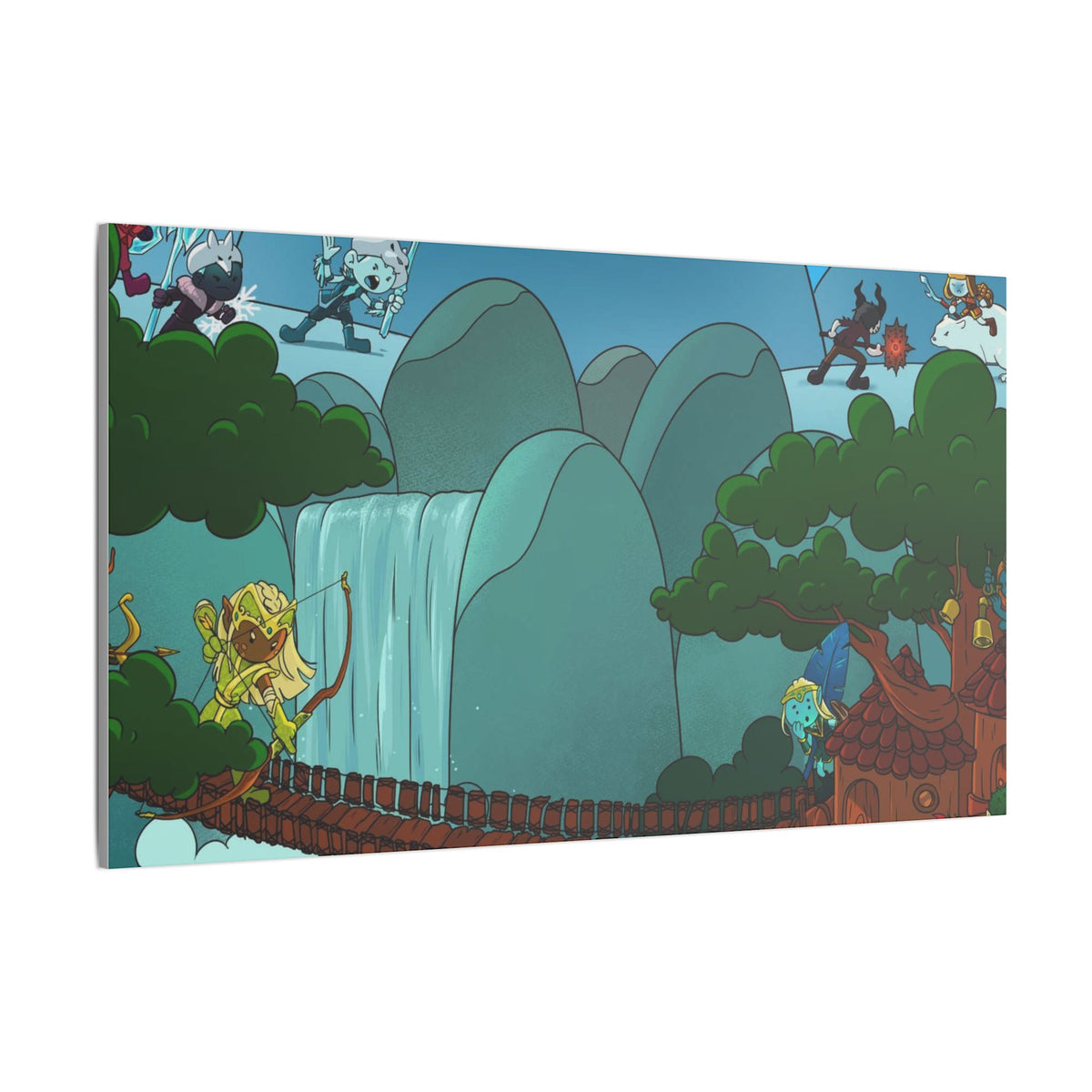 Bedtime Creations Canvas Wall Art — Woodlanders Valley
