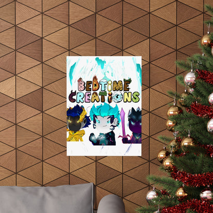 Bedtime Creations Poster — Chibi Fantasy Friends